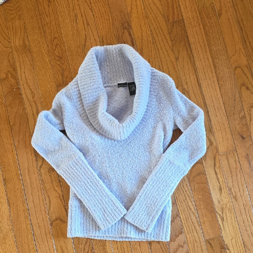 Moda International Light Purple Cowl Neck Sweater
